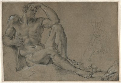 Hercules Resting (直腸) 作： Annibale Carracci