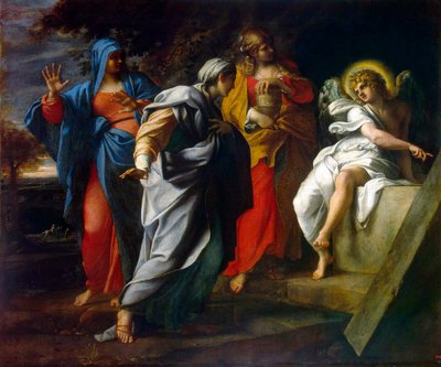 キリストの墓の聖女たち、16 世紀後半。 作： Annibale Carracci