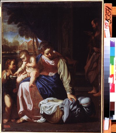 「聖なる家族」（聖なる家族） アニバーレ・カラッチの絵画（アンニバーレ・カラッチ） 作： Annibale Carracci