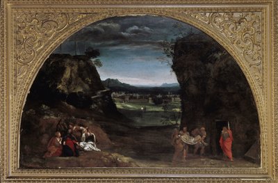 堆積物のある風景」（油彩・カンヴァス、1604年頃 作： Annibale Carracci