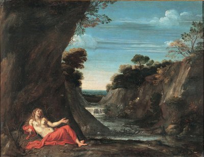 1601年から1641年の間に、マグダラの陰謀のある風景 作： Annibale Carracci