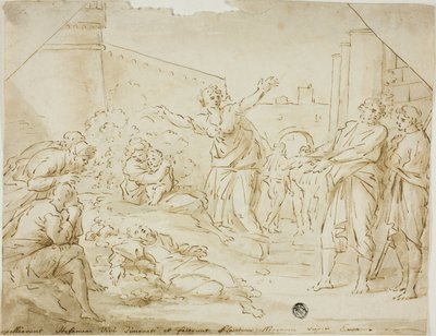 聖ステパノの死体を悼む 作： Annibale Carracci