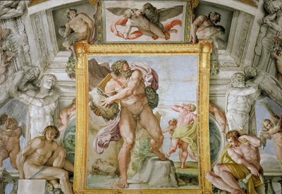 ポリュペムスとアシス（フレスコ画 作： Annibale Carracci