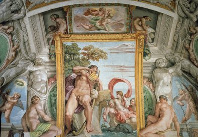 ポリュペムスとガラテア（フレスコ画 作： Annibale Carracci