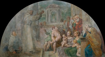 ディエゴ・ダルカラの説教 (サンディエゴのディダチェ・デ・セゴヴィエ) (1400-1463) - アンニバレのカラッチ (1560-1609) 作： Annibale Carracci