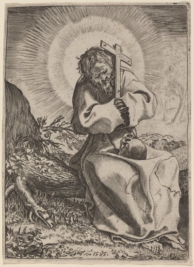 アッシジの聖フランチェスコ 作： Annibale Carracci