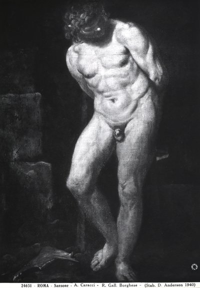 サムソン、1580〜1609年頃 作： Annibale Carracci
