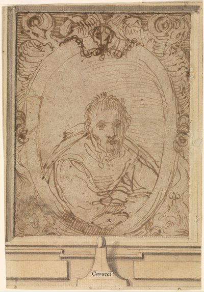 自画像 作： Annibale Carracci