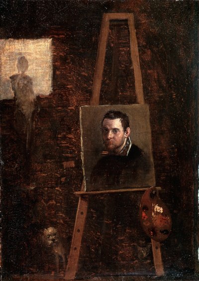 自画像、c1604 作： Annibale Carracci