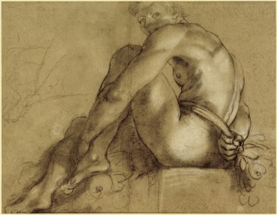 座りがちな行為 作： Annibale Carracci