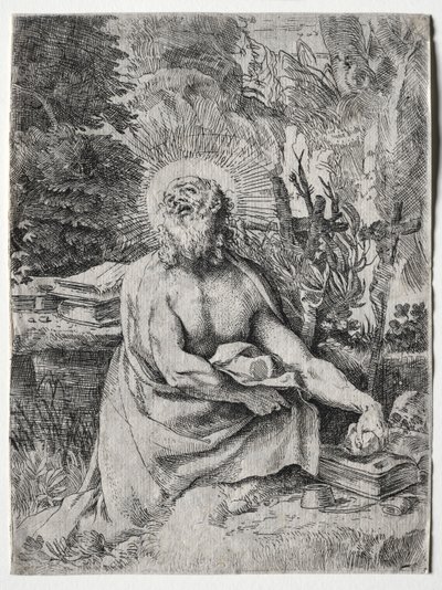 聖ジェローム 作： Annibale Carracci