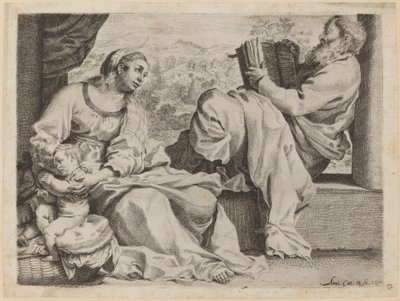聖家族と洗礼者聖ヨハネ 作： Annibale Carracci