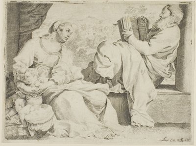 聖家族と洗礼者聖ヨハネ 作： Annibale Carracci