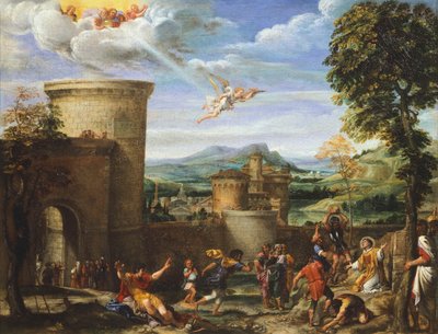 聖ステパノの殉教」 1603-04年頃 油彩・キャンバス 作： Annibale Carracci