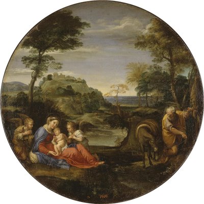 エジプトへの逃避行 作： Annibale Carracci