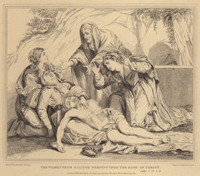 キリストのからだをよじるガリラヤの女性、ルカ 作： Annibale Carracci
