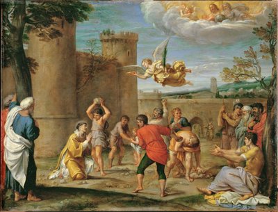 聖ステファノの石打ち... 作： Annibale Carracci