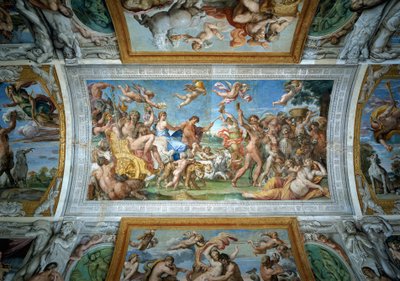 バッカスとアリアドネの勝利、ファルネーゼの天井からの詳細 作： Annibale Carracci