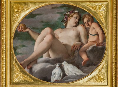 ヴィーナスとキューピッド 作： Annibale Carracci