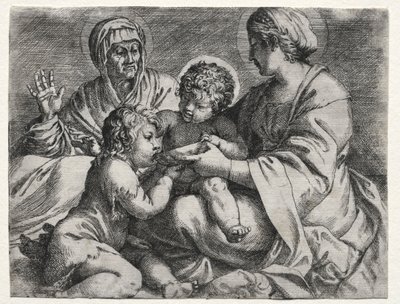 ボウルと処女、1606。 作： Annibale Carracci