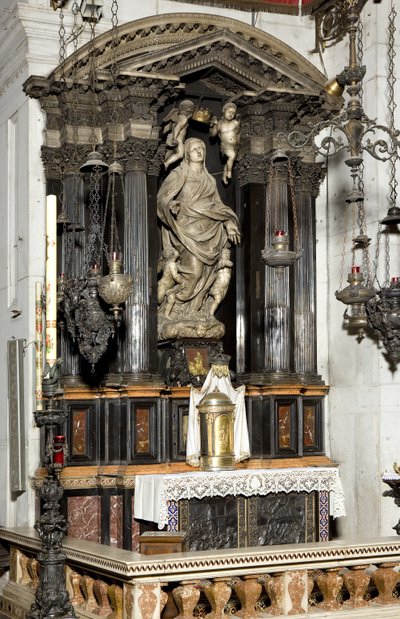 聖母マリアの被昇天、1586年 作： Annibale Fontana