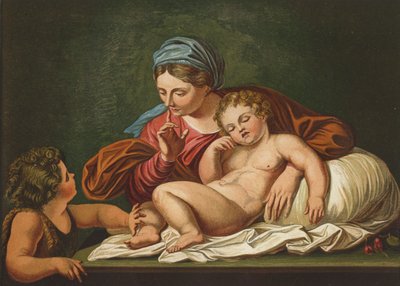 ヴァージン、インファントセイバー、セントジョン 作： Annibale after Carracci