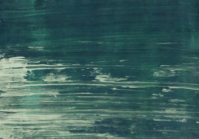 深みのあるティール色の水の流れ 作： 