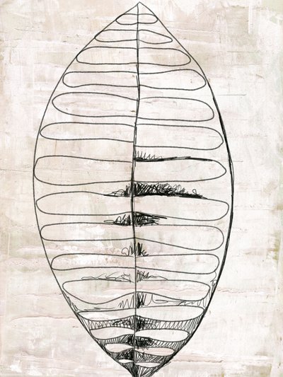 オーガニック・リーフの線画 作： Annick
