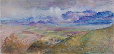雨雲、モンテ・ジェンナーロ 作： Annie Louisa Swynnerton