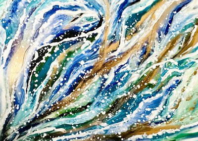 きらめく海の流れ 作： Annika Tiren