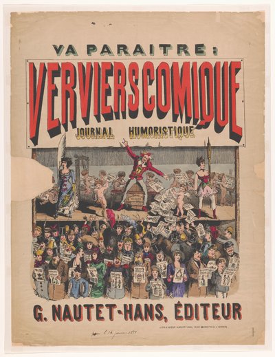 雑誌 Verviers Comique Journal Humoristique のポスター 作： Anonymous
