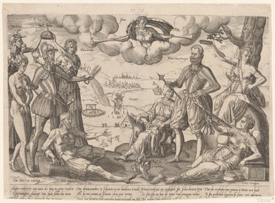 アルバ公とオラニエ公の寓意版画 アルバ公とオラニエ公の寓意版画、c. 1572年 作： Anonymous