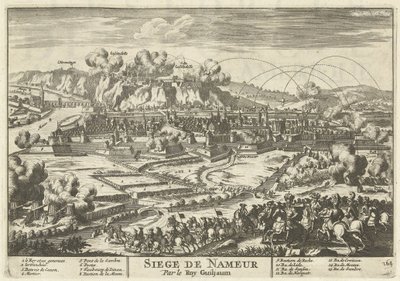 Beleg van Namen ドア koning ウィレム III、1695 Siege de Nameur By Roy Guiljaum (オブジェクトのタイトル) ヨーロッパ、アジア、アフリカ、アメリカの勢力 (...) フランスとスペインの海岸の地図 (オブジェクトのシリーズ タイトル) 作： Anonymous