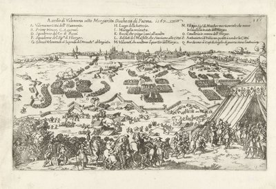 ベレグ ヴァン バランシエンヌ、1567 年 パルマ公爵マルガリータ率いるヴァレンセナ包囲戦。 1567 (オブジェクトのタイトル) 作： Anonymous