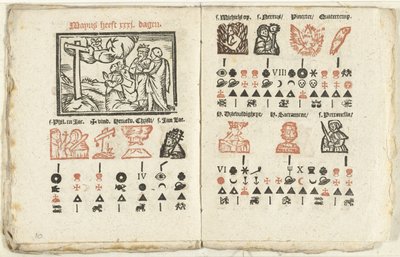 1712 年 5 月の天気予報のページ 作： Anonymous