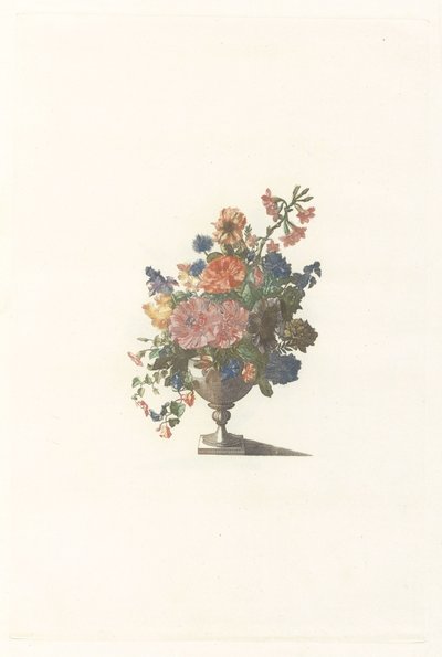 花とアオイ科の花の花瓶 作： Anonymous