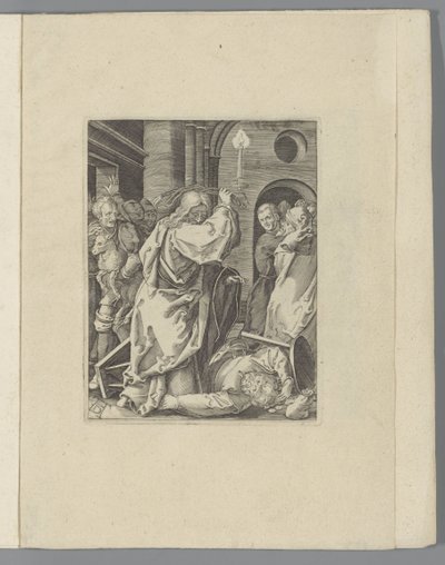キリストは両替商を神殿から追い出す 小さな情熱（シリーズタイトル） Passio Christi Ab Alberto Durer Nurenburgensi Effigiata (シリーズタイトル) 作： Anonymous