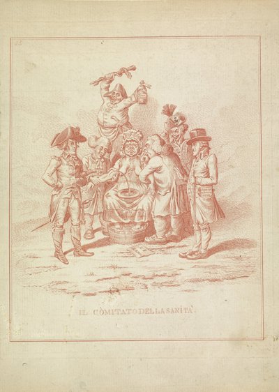 保健委員会、1795 Il Comitato della Sanita (オブジェクトのタイトル) Hollandia Regenerata (イタリア語コピー) (シリーズタイトル) 作： Anonymous