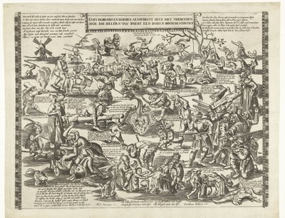 Rogstekers van Weert、1650年頃 Ghy ボーガーと農民はここで blyden と一緒に、これらのヒーロー van Waert がどのように死んだrochと戦ったかを説明します (オブジェクトのタイトル) 作： Anonymous