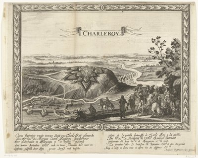 シャルルロワの新しい要塞、1666 年 Charle Roijによる新しい都市のCaerte比喩（...）（オブジェクトのタイトル） Plant de la nouelle fortresse de Charle Roij (...) (オブジェクトのタイトル) 作： Anonymous
