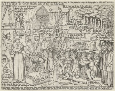 アルバ公の玉座、1569年 作： Anonymous