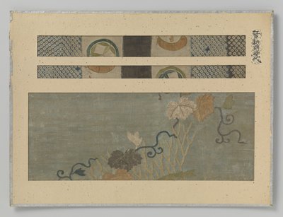 3 つの織物片 作： Anonymous