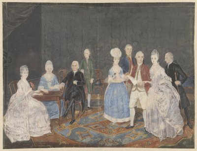 9 人の家族グループ 作： Anonymous