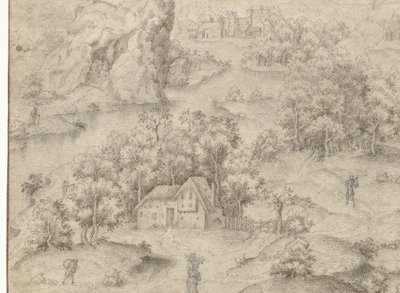 険しい岩のある幻想的な風景 作： Anonymous