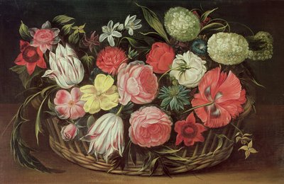かごの中の花 作： Anonymous