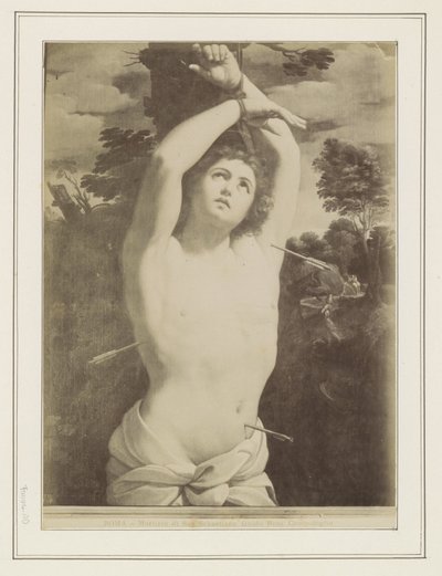 聖セバスチャンの殉教を描いたグイド・レニの絵画の複製写真 ROMA - マルティリオ・ディ・サン・セバスティアーノ、グイド・レニ。 カンピドリオ (オブジェクトのタイトル) 作： Anonymous