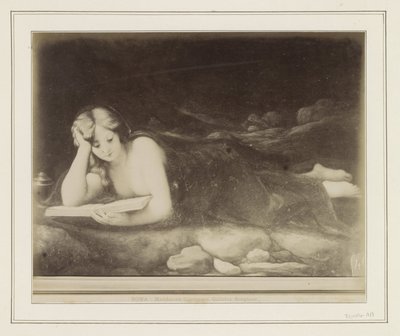 マグダラのマリアの苦行を描いたアントニオ・ダ・コレッジョの絵画の複製写真 ローマ - マッダレーナ コレッジョ、ボルゲーゼ美術館 (オブジェクトのタイトル) 作： Anonymous