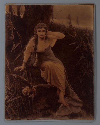 クーノ・フォン・ボーデンハウゼンによるフクロウを持つ若い女性の絵の複製写真 作： Anonymous