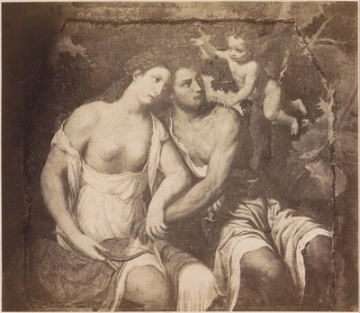 パリ・ボルドーネ後の絵画ヴィーナスとアドニスの写真複製 パリ・ボルドーヌ。 ヴィーナスとアドニス (オブジェクトのタイトル) カイゼル。 コニグル。 Gallery in Wien (オブジェクトのシリーズ タイトル) 作： Anonymous