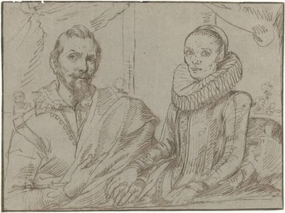 Frans Snijders と妻の Margaretha de Vos 作： Anonymous